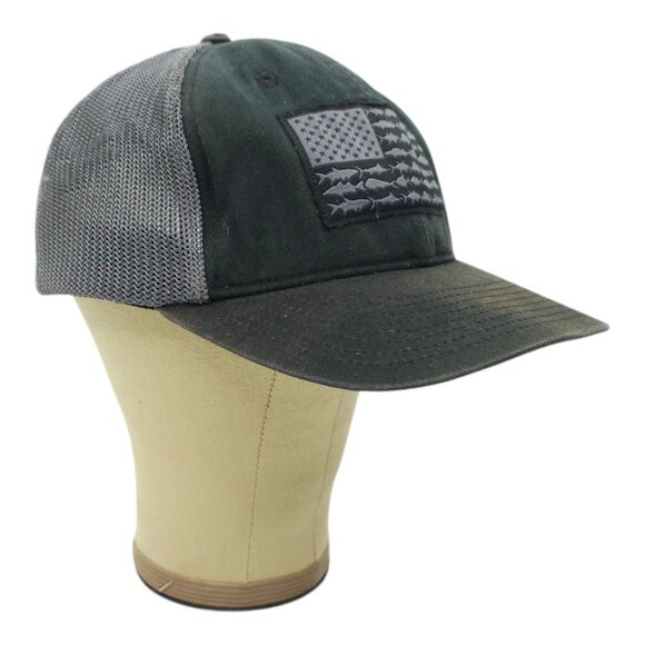 Columbia PFG Mesh Flexfit L/XL Cap Performance Fishing Gear Flag Patch Hat - Picture 3 of 15